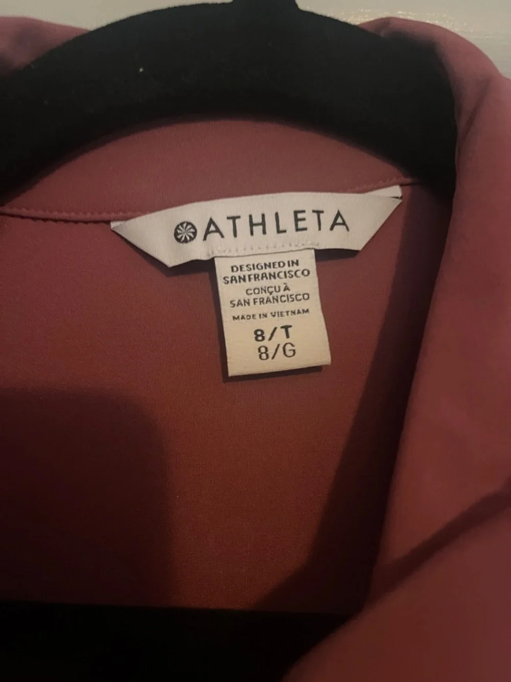 NWT Athleta Brooklyn Heights Wide Leg Jumpsuit in Mauve size 8 Tall - Picture 8 of 12